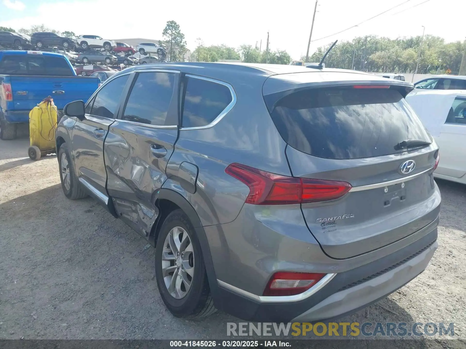 3 Photograph of a damaged car 5NMS23AD7LH157700 HYUNDAI SANTA FE 2020