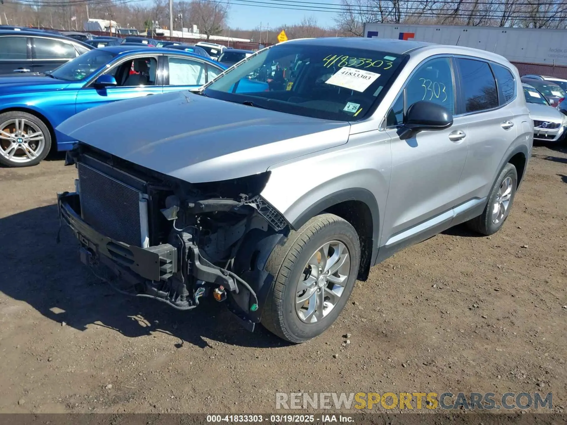 2 Photograph of a damaged car 5NMS2CAD7LH269302 HYUNDAI SANTA FE 2020