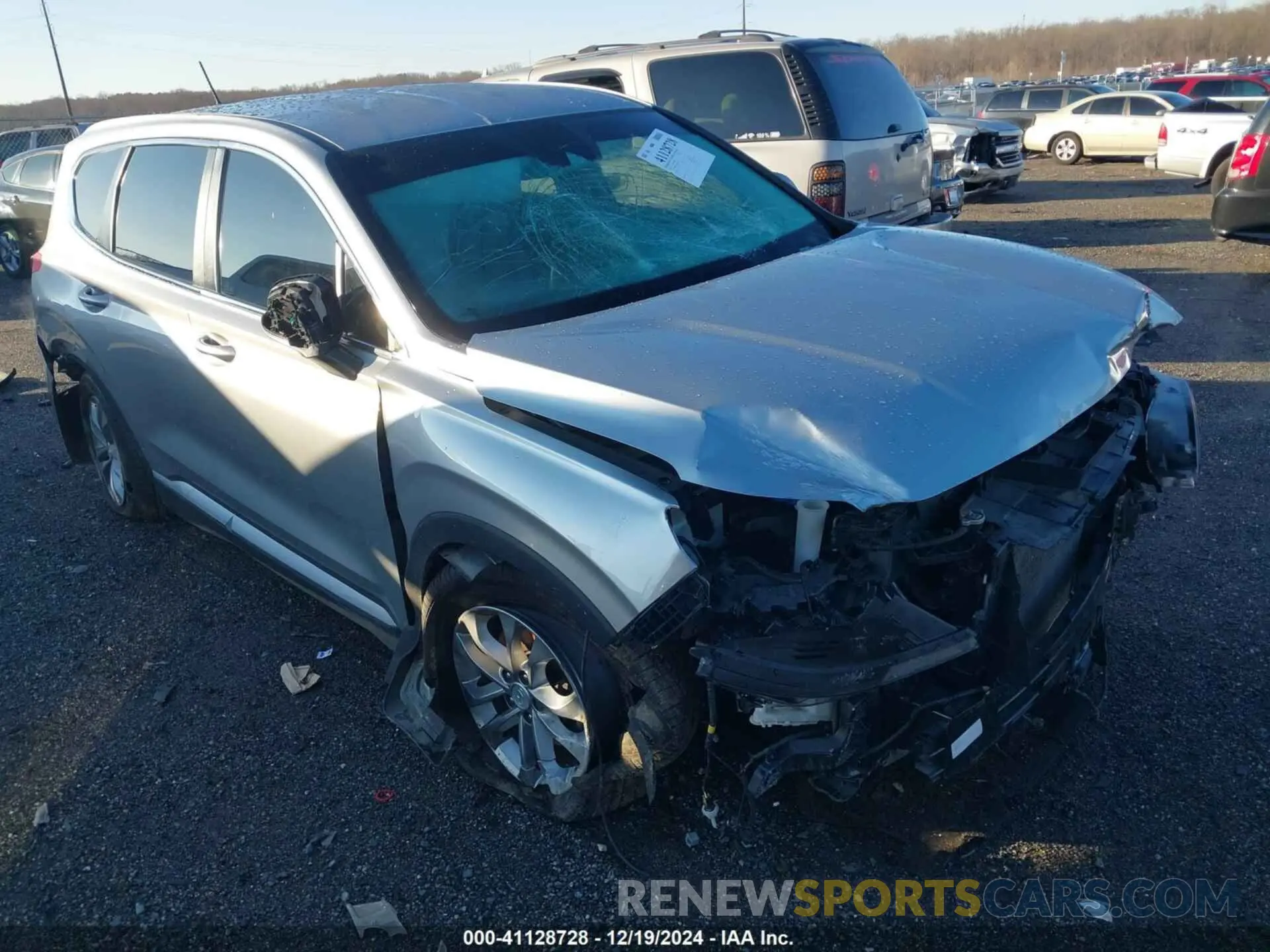 1 Photograph of a damaged car 5NMS2CAD7LH280610 HYUNDAI SANTA FE 2020