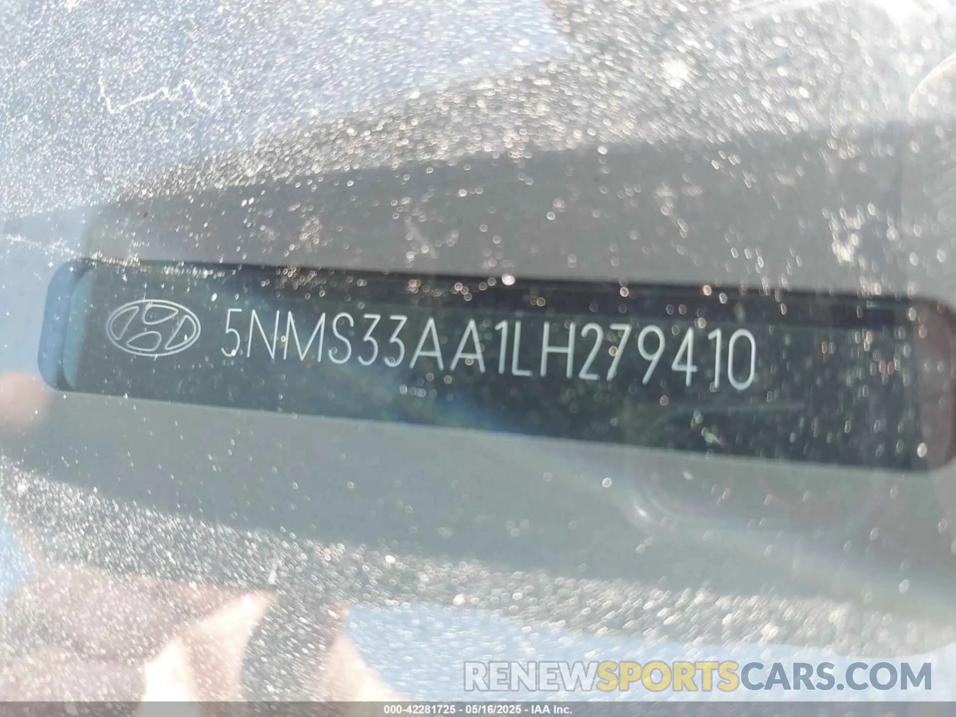 9 Фотография поврежденного автомобиля 5NMS33AA1LH279410 HYUNDAI SANTA FE 2020