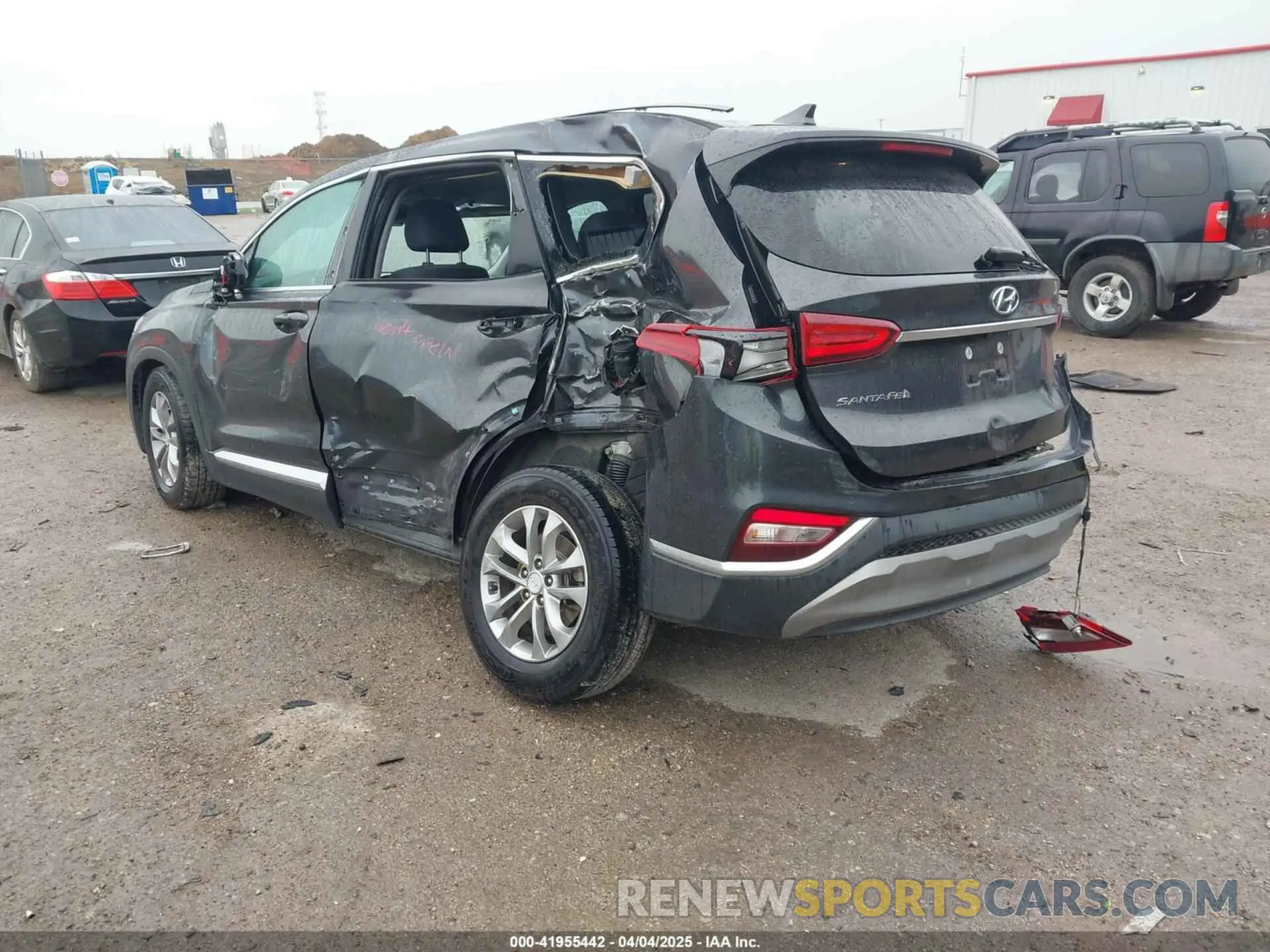 3 Фотография поврежденного автомобиля 5NMS33AD0LH224067 HYUNDAI SANTA FE 2020