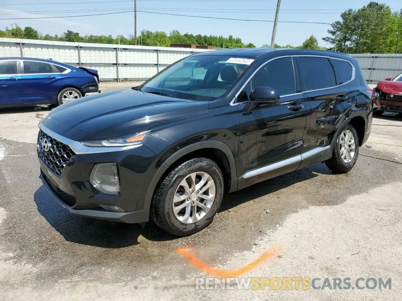 1 Photograph of a damaged car 5NMS33AD0LH298797 HYUNDAI SANTA FE 2020