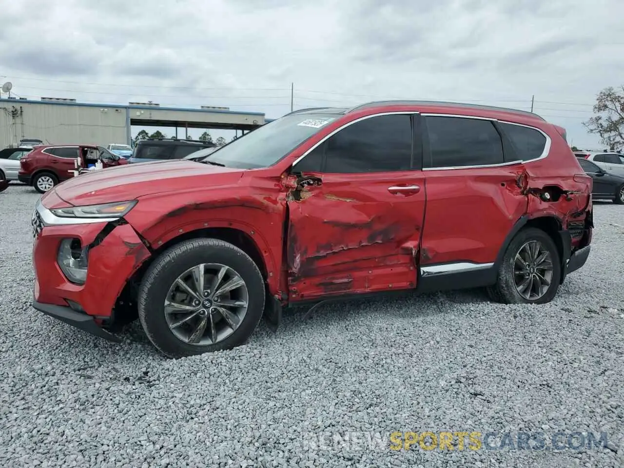 1 Photograph of a damaged car 5NMS33AD1LH214390 HYUNDAI SANTA FE 2020