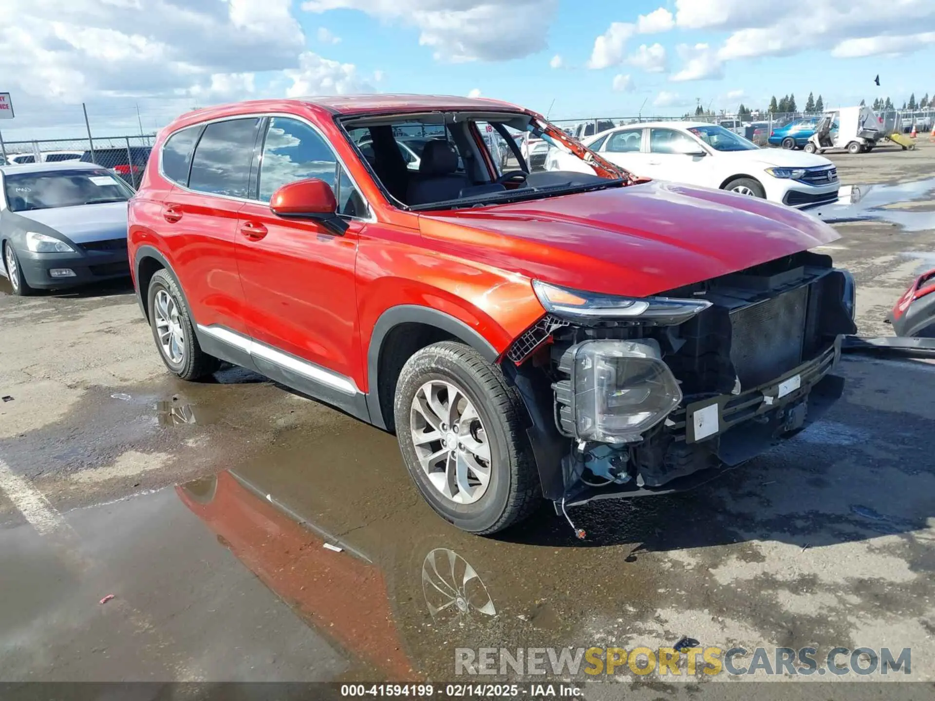 1 Photograph of a damaged car 5NMS33AD2LH200742 HYUNDAI SANTA FE 2020