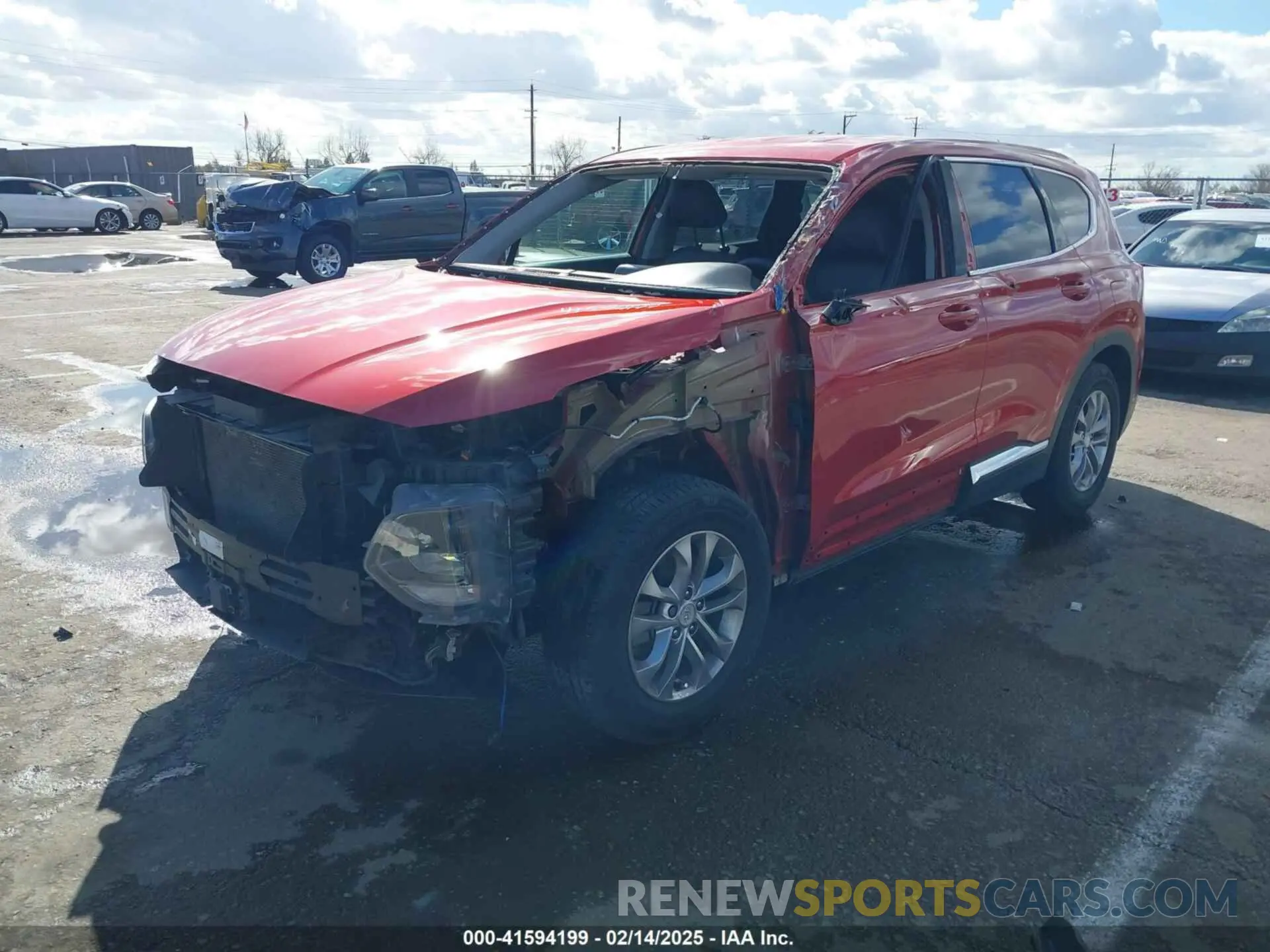 2 Photograph of a damaged car 5NMS33AD2LH200742 HYUNDAI SANTA FE 2020