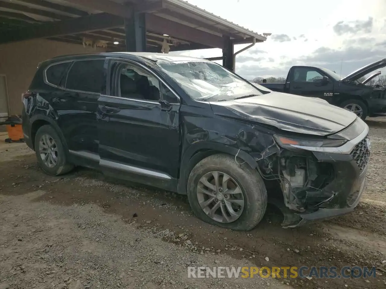 4 Фотография поврежденного автомобиля 5NMS33AD4LH203612 HYUNDAI SANTA FE 2020