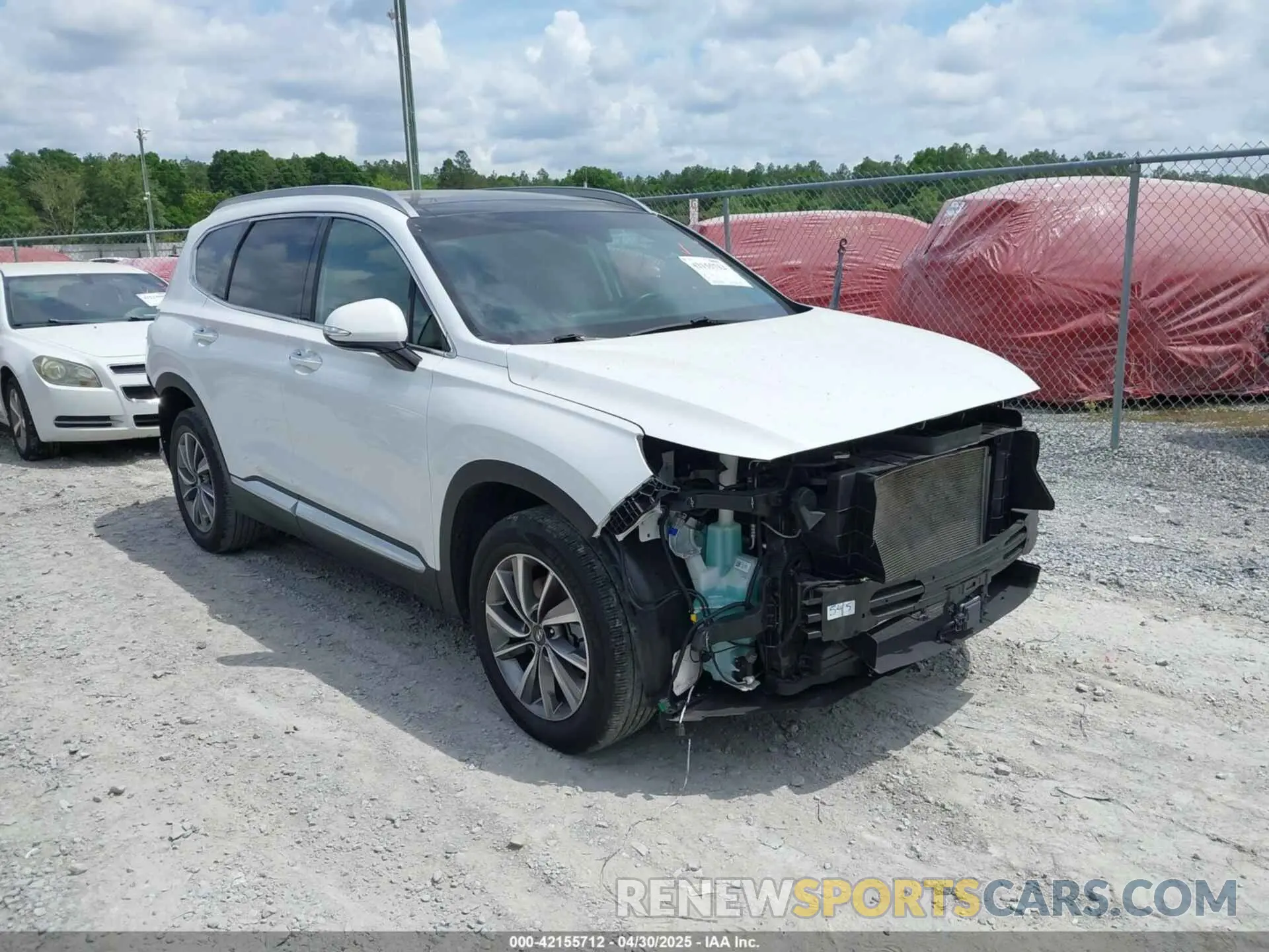 1 Photograph of a damaged car 5NMS33AD4LH293909 HYUNDAI SANTA FE 2020