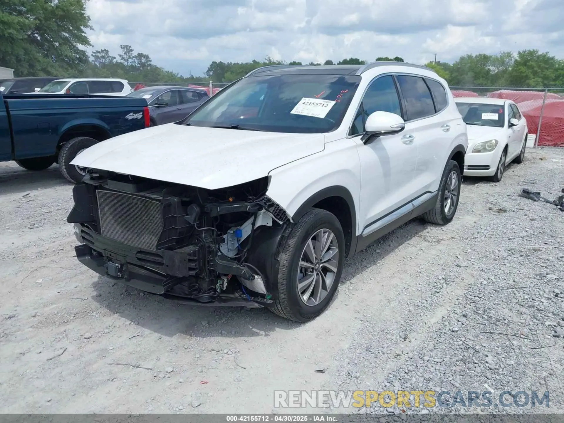 2 Photograph of a damaged car 5NMS33AD4LH293909 HYUNDAI SANTA FE 2020