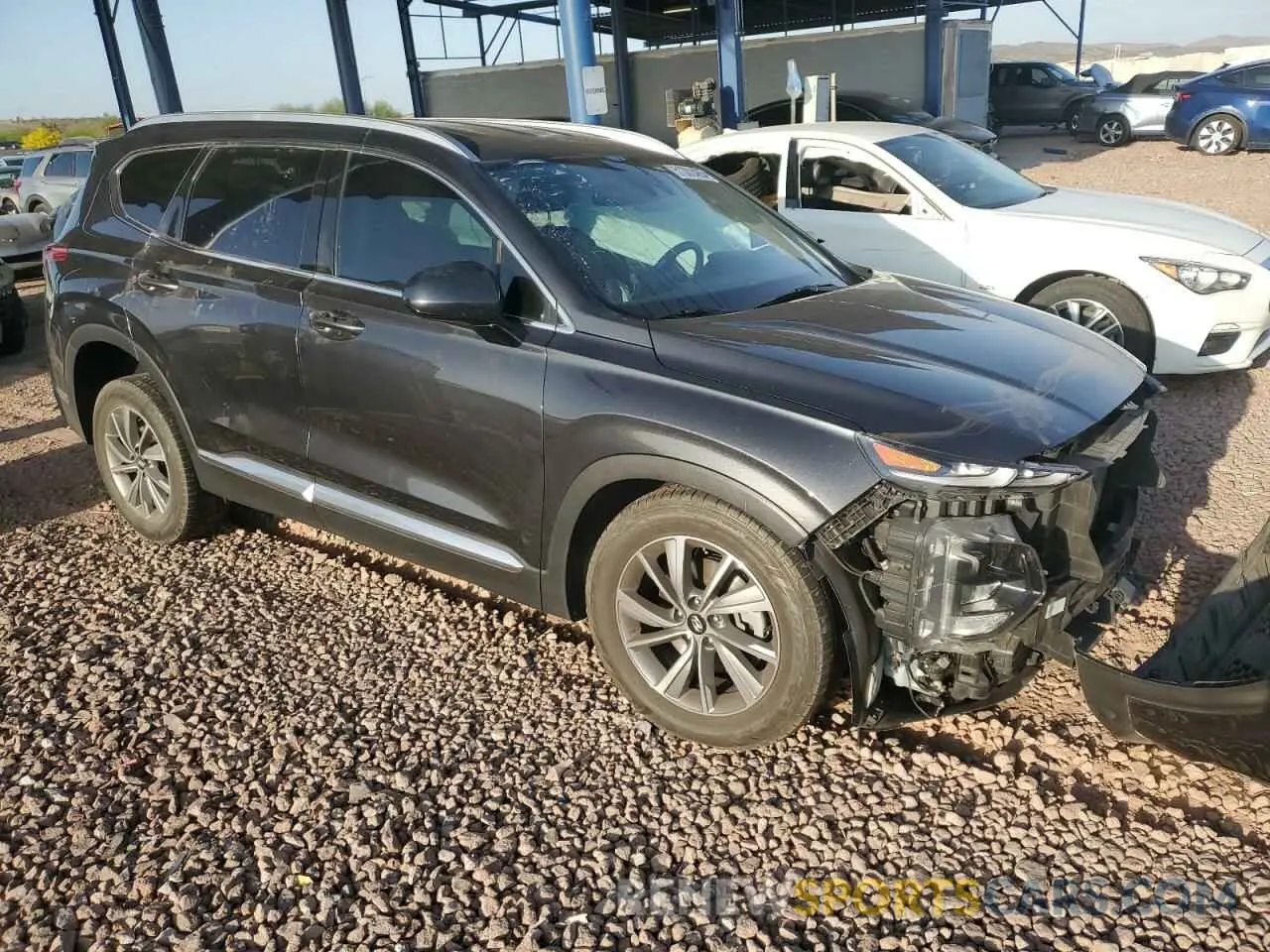 4 Фотография поврежденного автомобиля 5NMS33AD5LH276682 HYUNDAI SANTA FE 2020