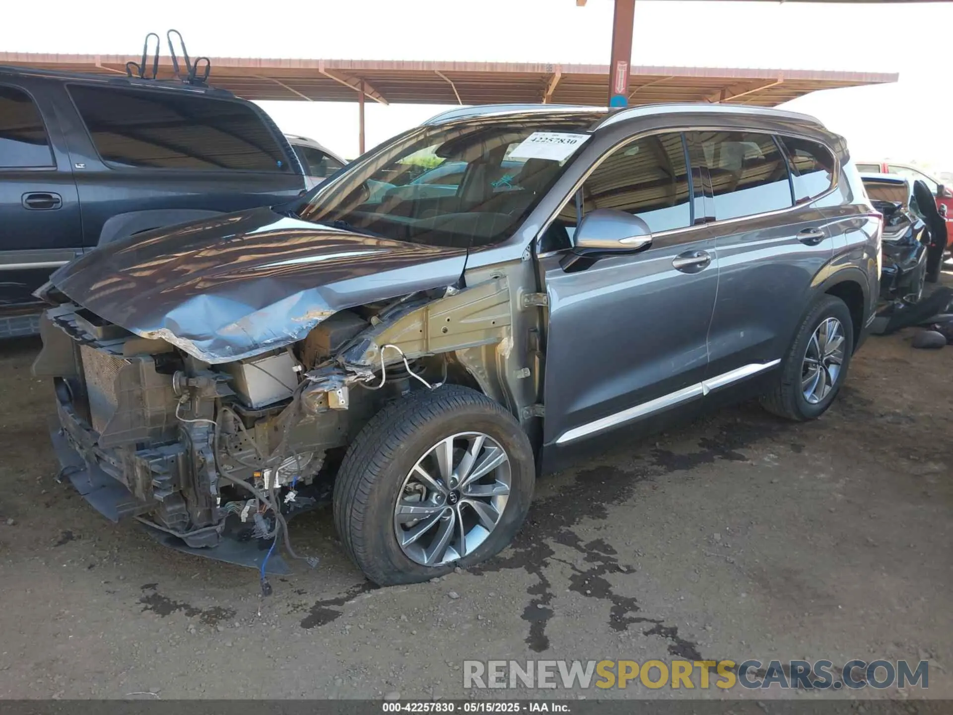 2 Photograph of a damaged car 5NMS33AD6LH137550 HYUNDAI SANTA FE 2020