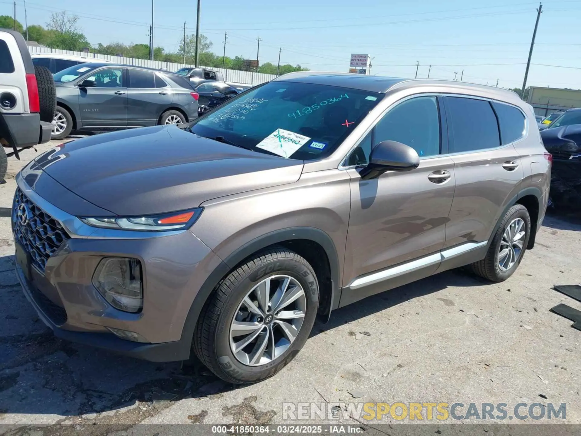 2 Photograph of a damaged car 5NMS33AD6LH187106 HYUNDAI SANTA FE 2020