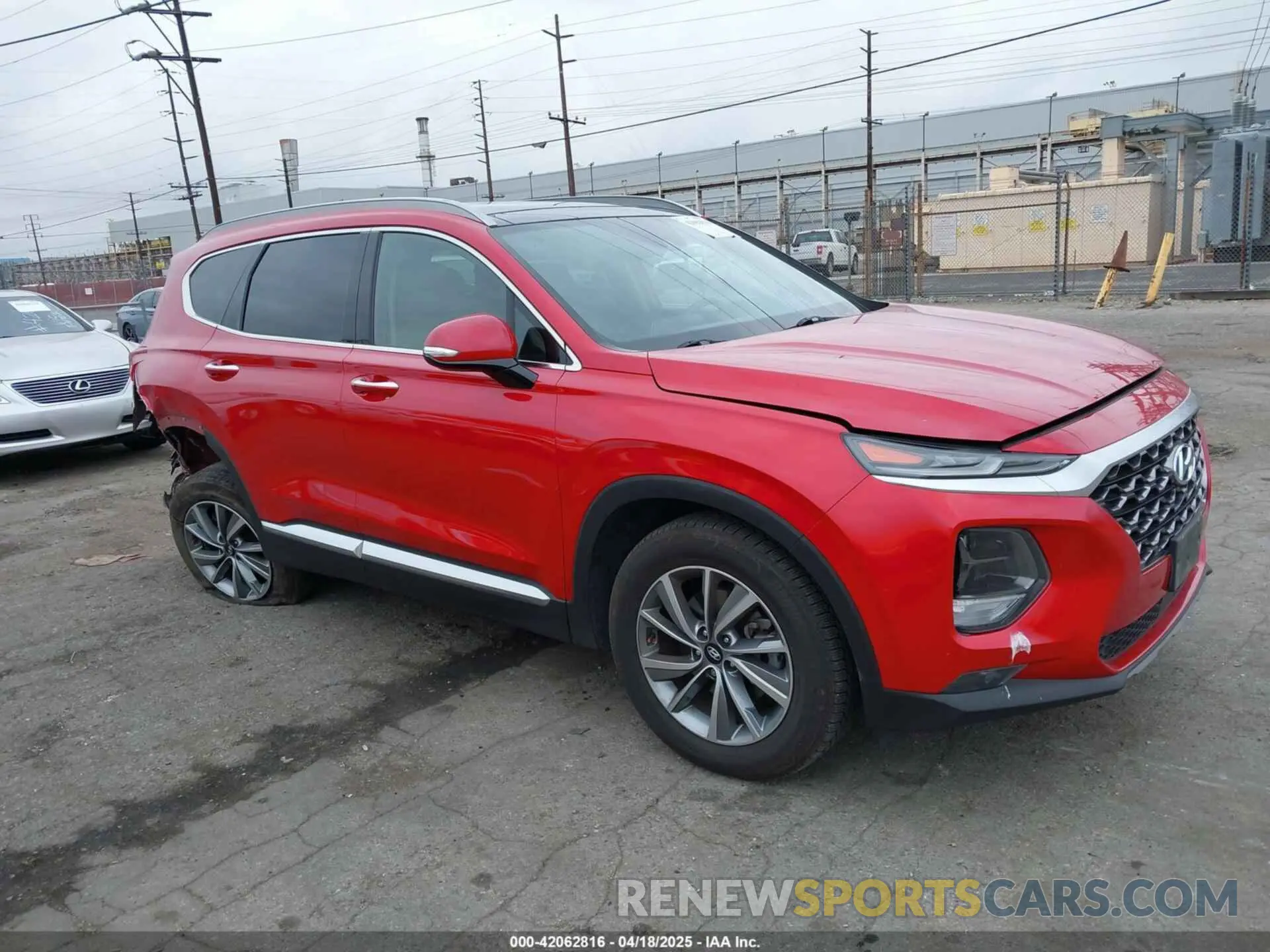 1 Photograph of a damaged car 5NMS33AD7LH209758 HYUNDAI SANTA FE 2020