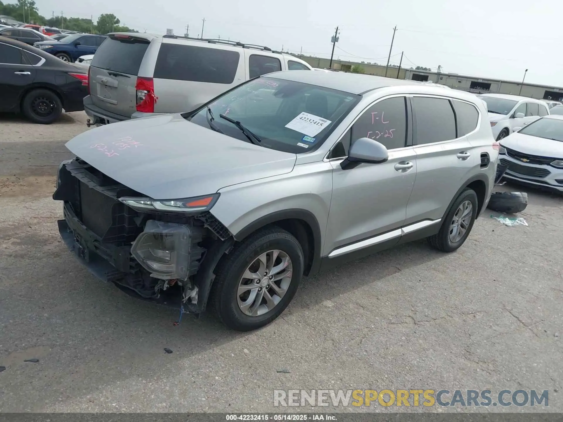 2 Photograph of a damaged car 5NMS33AD7LH228875 HYUNDAI SANTA FE 2020