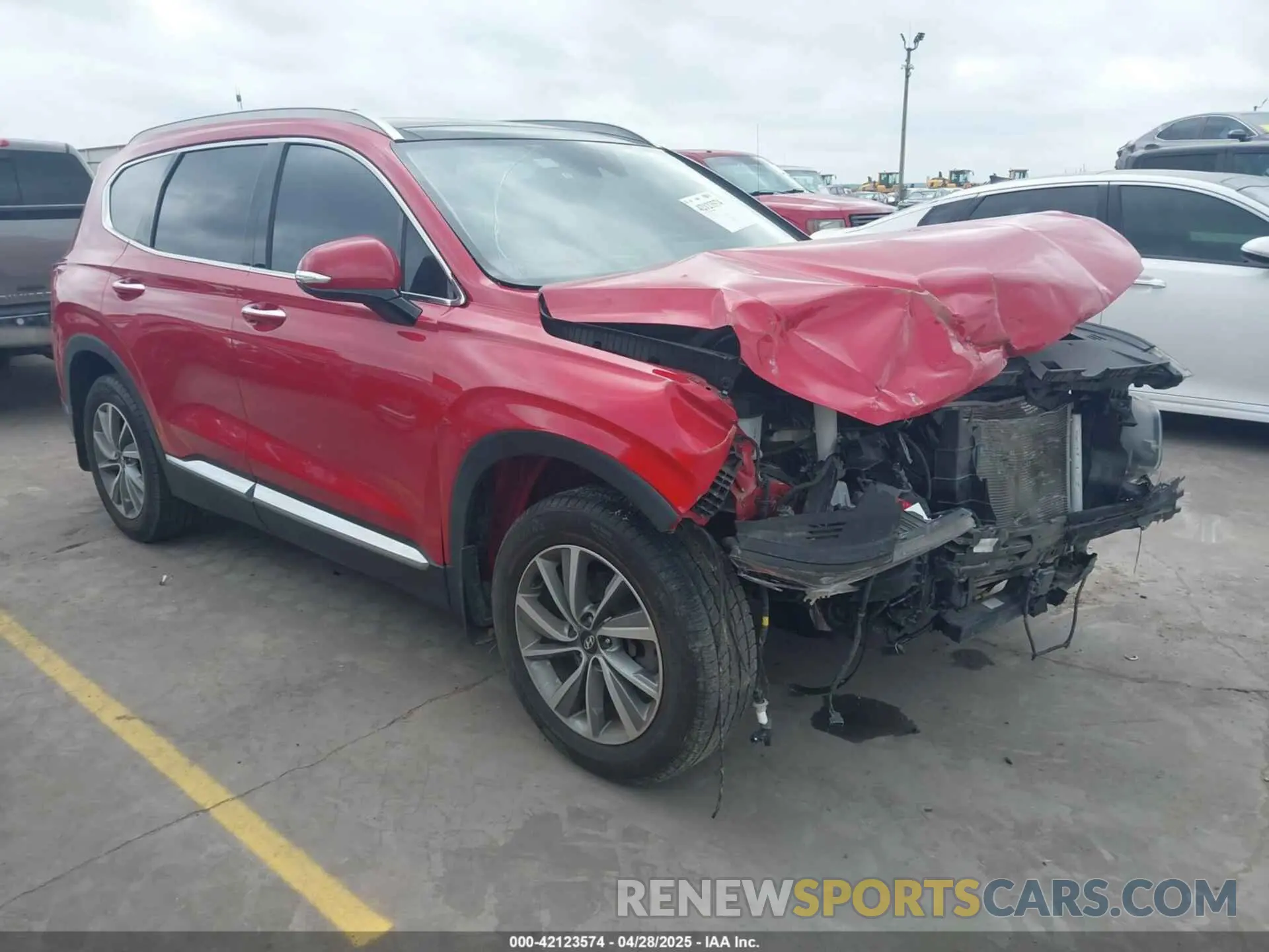 1 Photograph of a damaged car 5NMS33AD7LH241559 HYUNDAI SANTA FE 2020