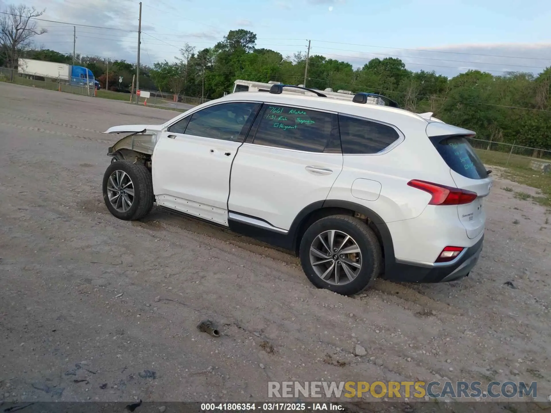 3 Фотография поврежденного автомобиля 5NMS33AD8LH300490 HYUNDAI SANTA FE 2020