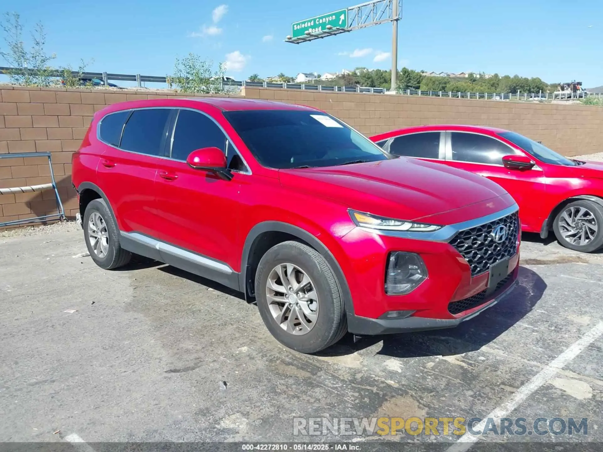 1 Photograph of a damaged car 5NMS33ADXLH292148 HYUNDAI SANTA FE 2020