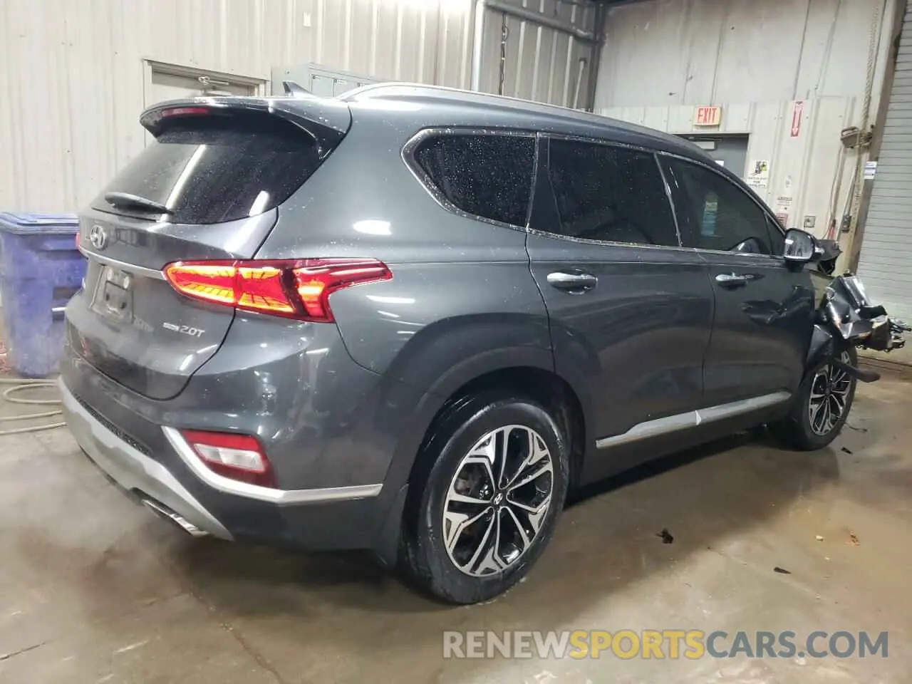 3 Фотография поврежденного автомобиля 5NMS3CAA0LH152308 HYUNDAI SANTA FE 2020
