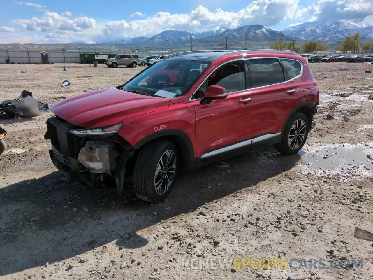 1 Photograph of a damaged car 5NMS3CAA4LH263542 HYUNDAI SANTA FE 2020