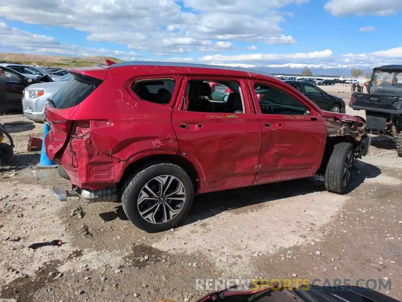 3 Photograph of a damaged car 5NMS3CAA4LH263542 HYUNDAI SANTA FE 2020
