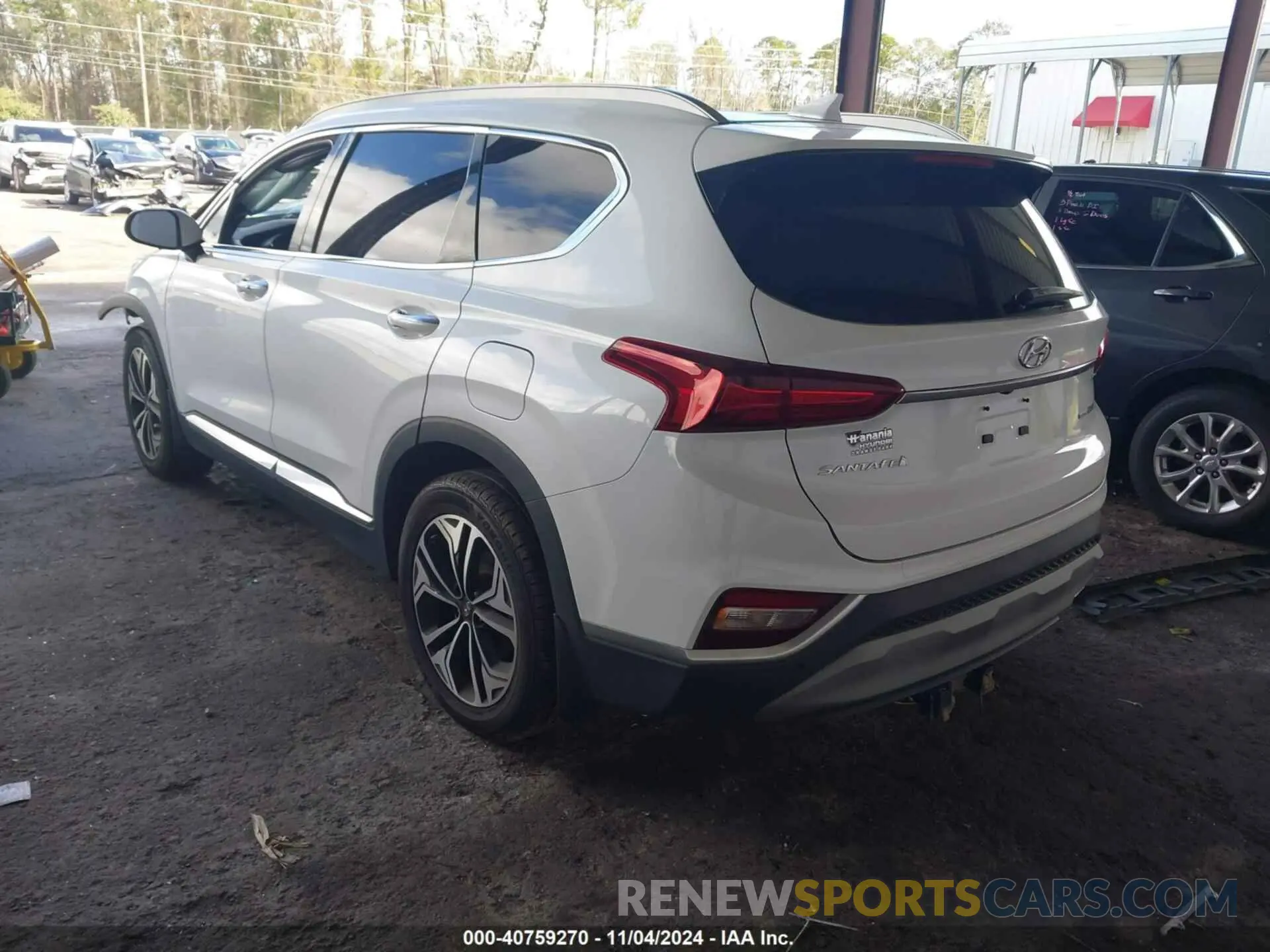 3 Фотография поврежденного автомобиля 5NMS3CAAXLH197594 HYUNDAI SANTA FE 2020