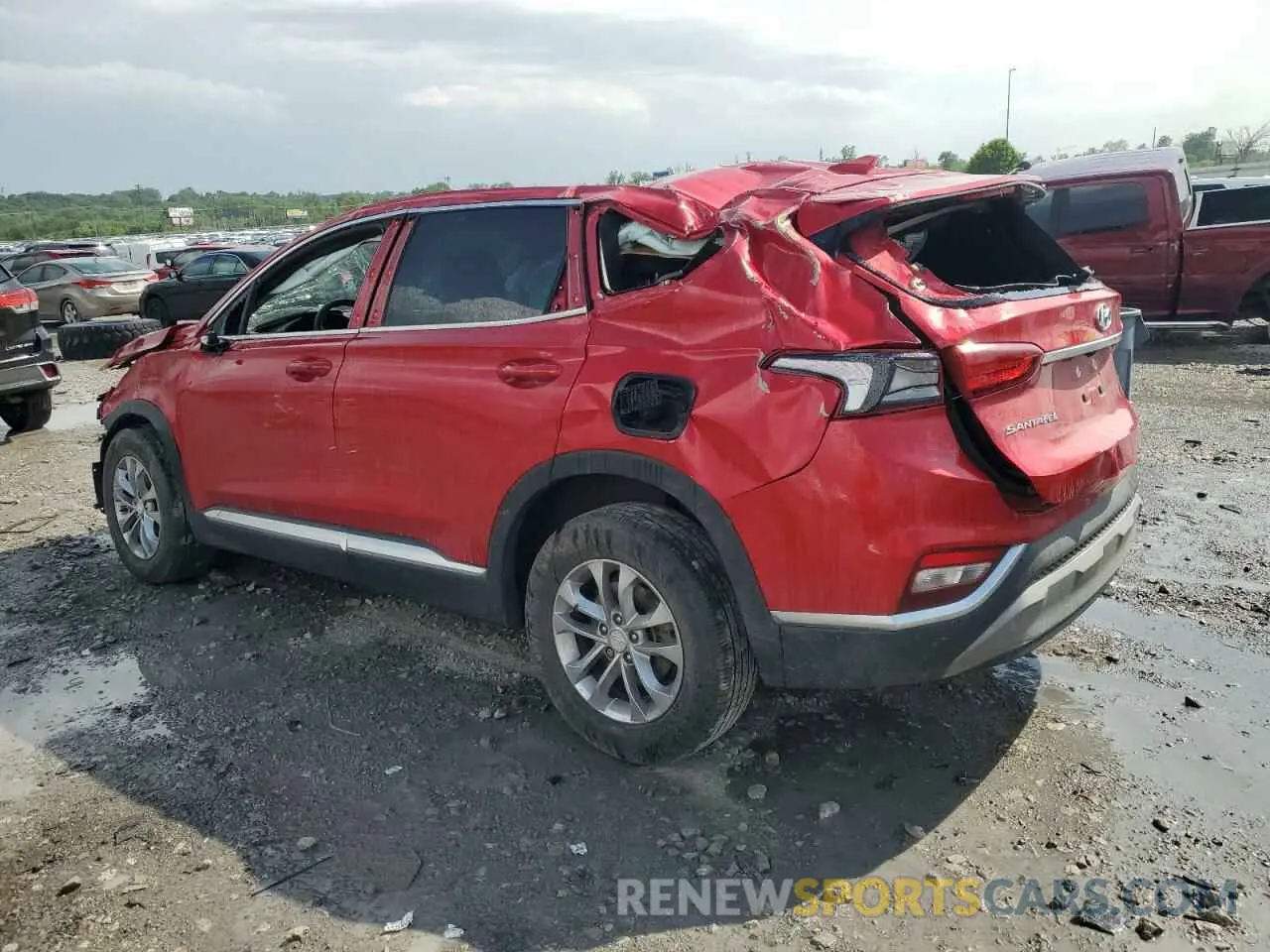 2 Фотография поврежденного автомобиля 5NMS3CAD0LH296578 HYUNDAI SANTA FE 2020
