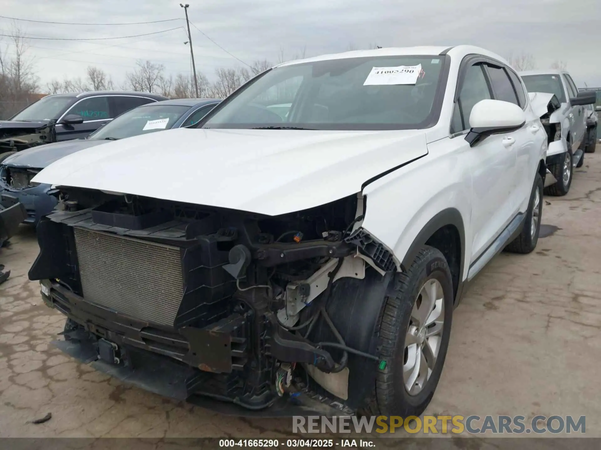2 Photograph of a damaged car 5NMS3CAD1LH162128 HYUNDAI SANTA FE 2020