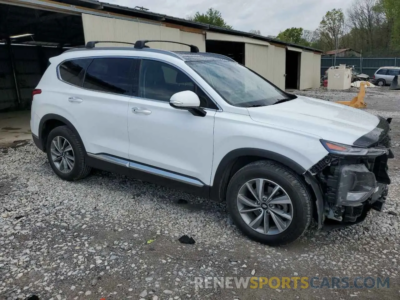 4 Фотография поврежденного автомобиля 5NMS3CAD2LH224572 HYUNDAI SANTA FE 2020