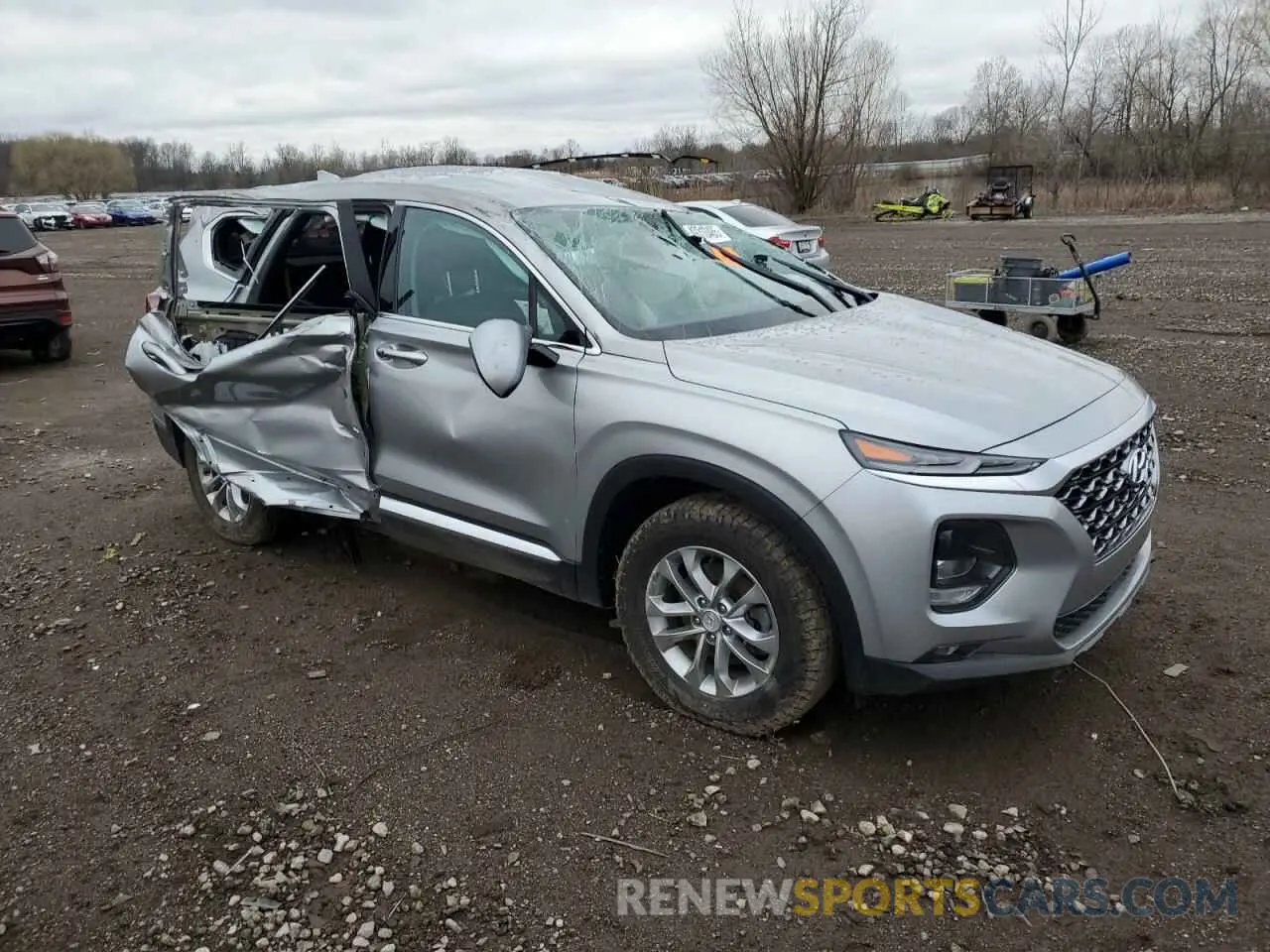 4 Фотография поврежденного автомобиля 5NMS3CAD5LH205823 HYUNDAI SANTA FE 2020