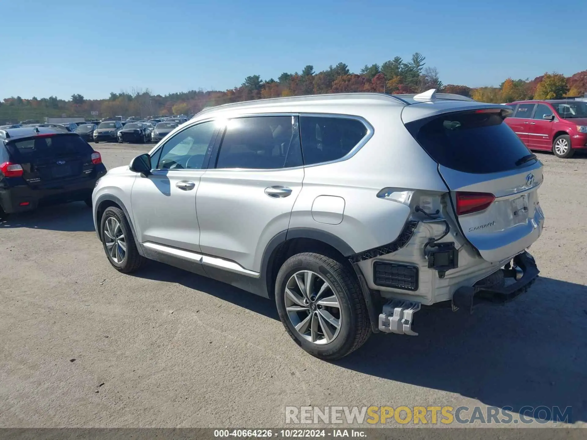 3 Фотография поврежденного автомобиля 5NMS3CAD6LH169043 HYUNDAI SANTA FE 2020