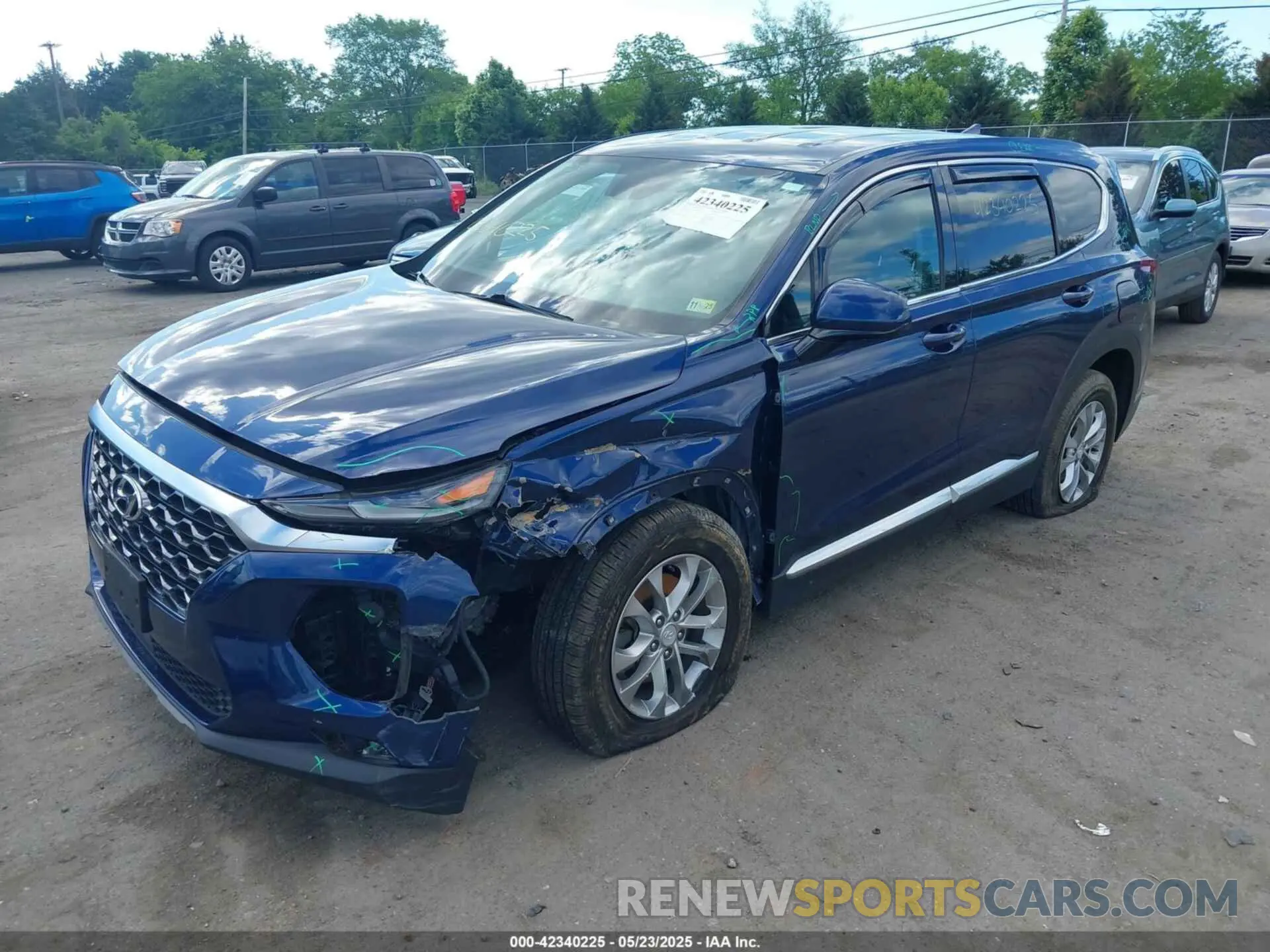 2 Фотография поврежденного автомобиля 5NMS3CAD6LH228687 HYUNDAI SANTA FE 2020
