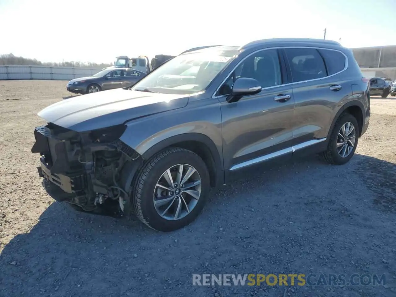 1 Photograph of a damaged car 5NMS3CAD9LH163995 HYUNDAI SANTA FE 2020