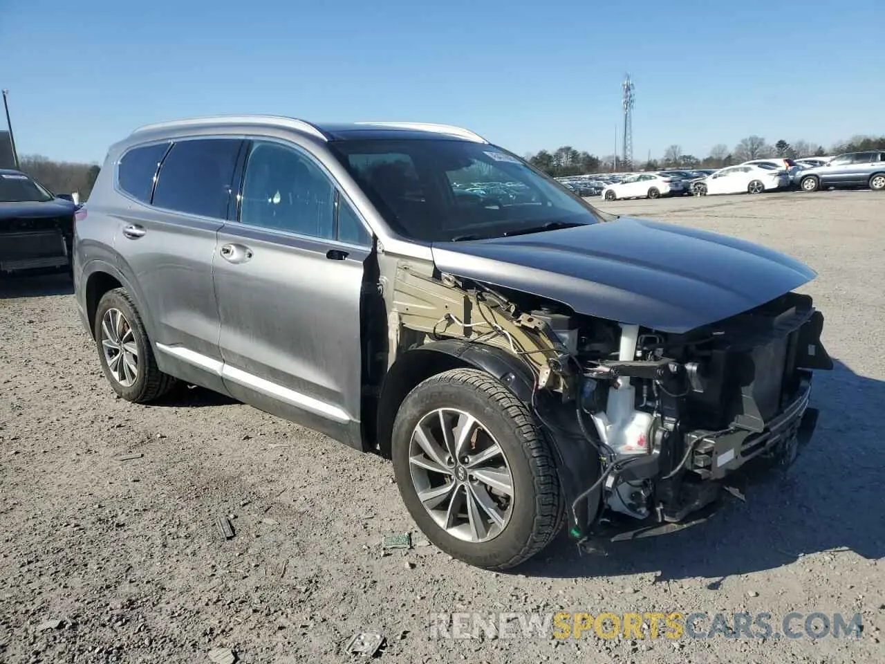 4 Photograph of a damaged car 5NMS3CAD9LH163995 HYUNDAI SANTA FE 2020