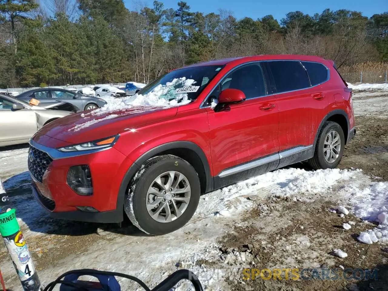 1 Photograph of a damaged car 5NMS3CAD9LH279665 HYUNDAI SANTA FE 2020
