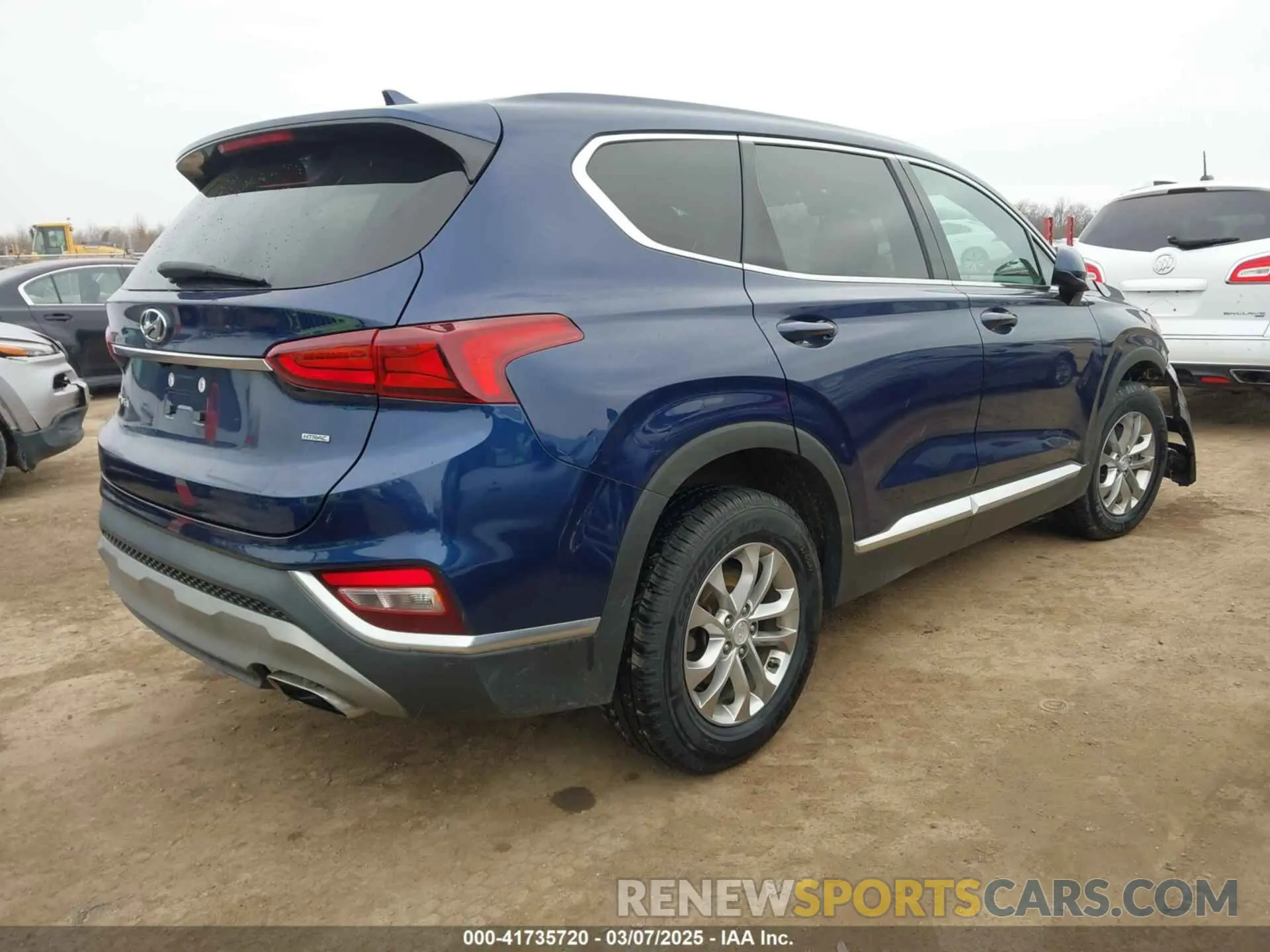 4 Фотография поврежденного автомобиля 5NMS3CADXLH237148 HYUNDAI SANTA FE 2020