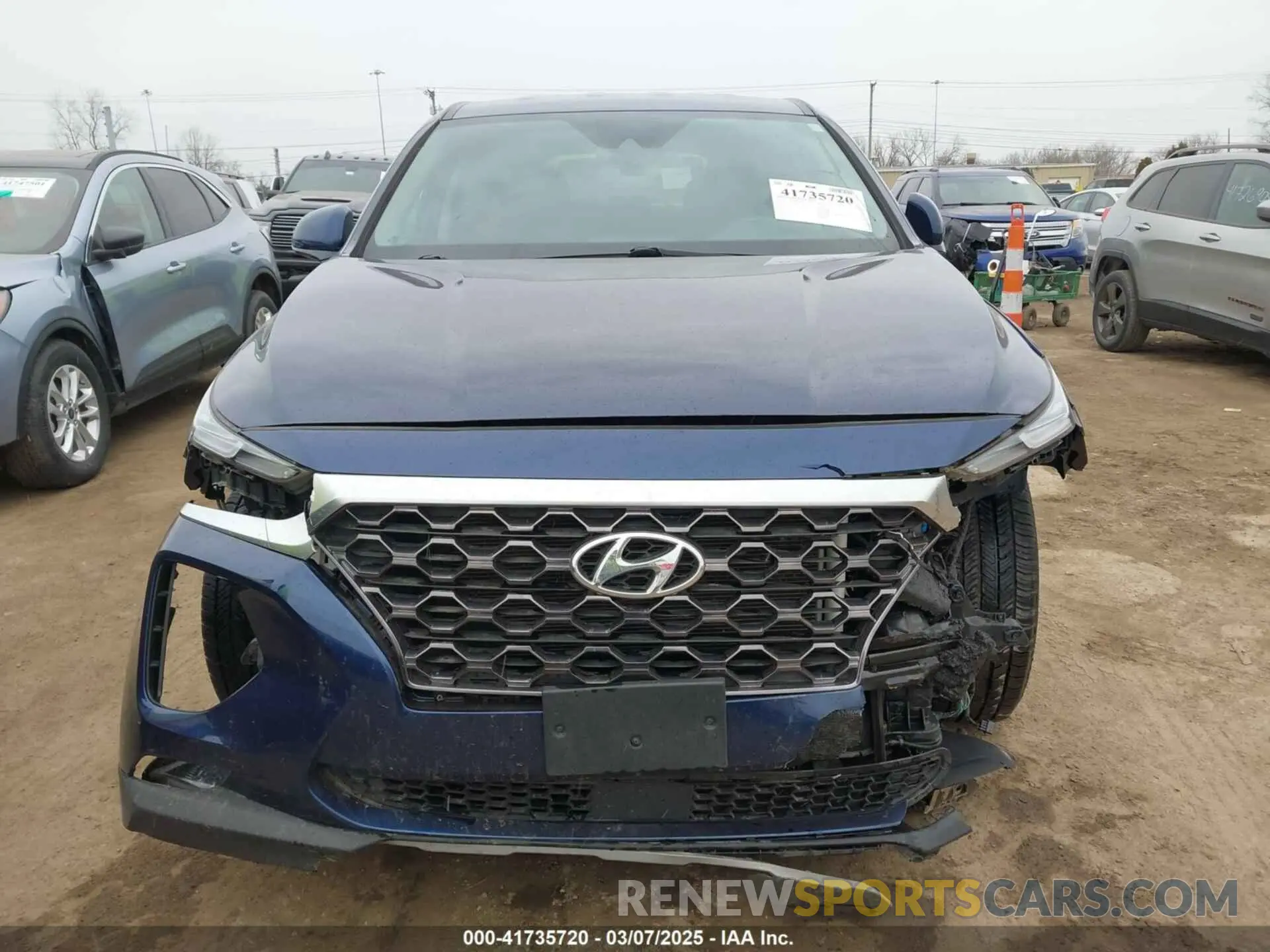 6 Фотография поврежденного автомобиля 5NMS3CADXLH237148 HYUNDAI SANTA FE 2020