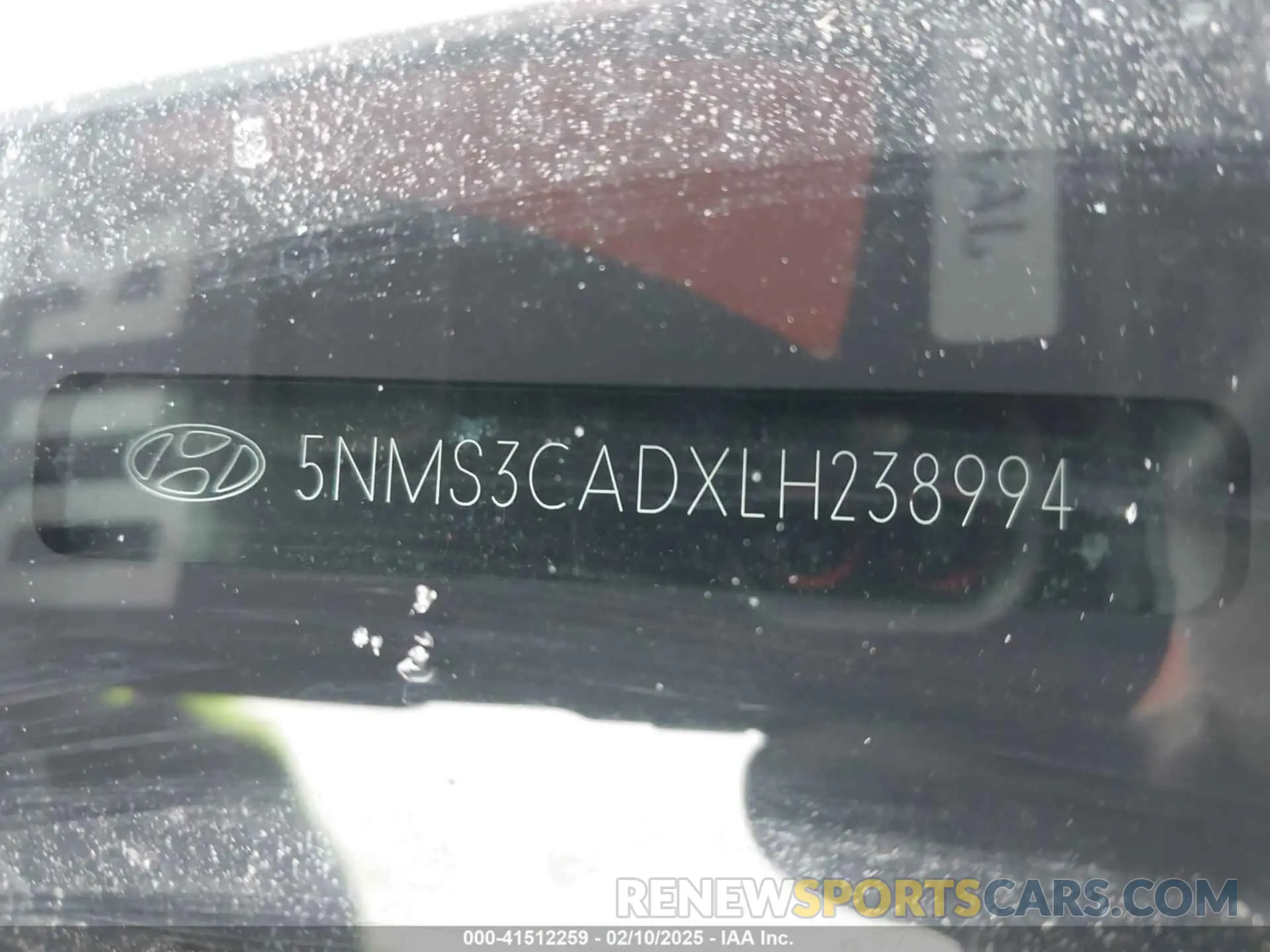9 Photograph of a damaged car 5NMS3CADXLH238994 HYUNDAI SANTA FE 2020