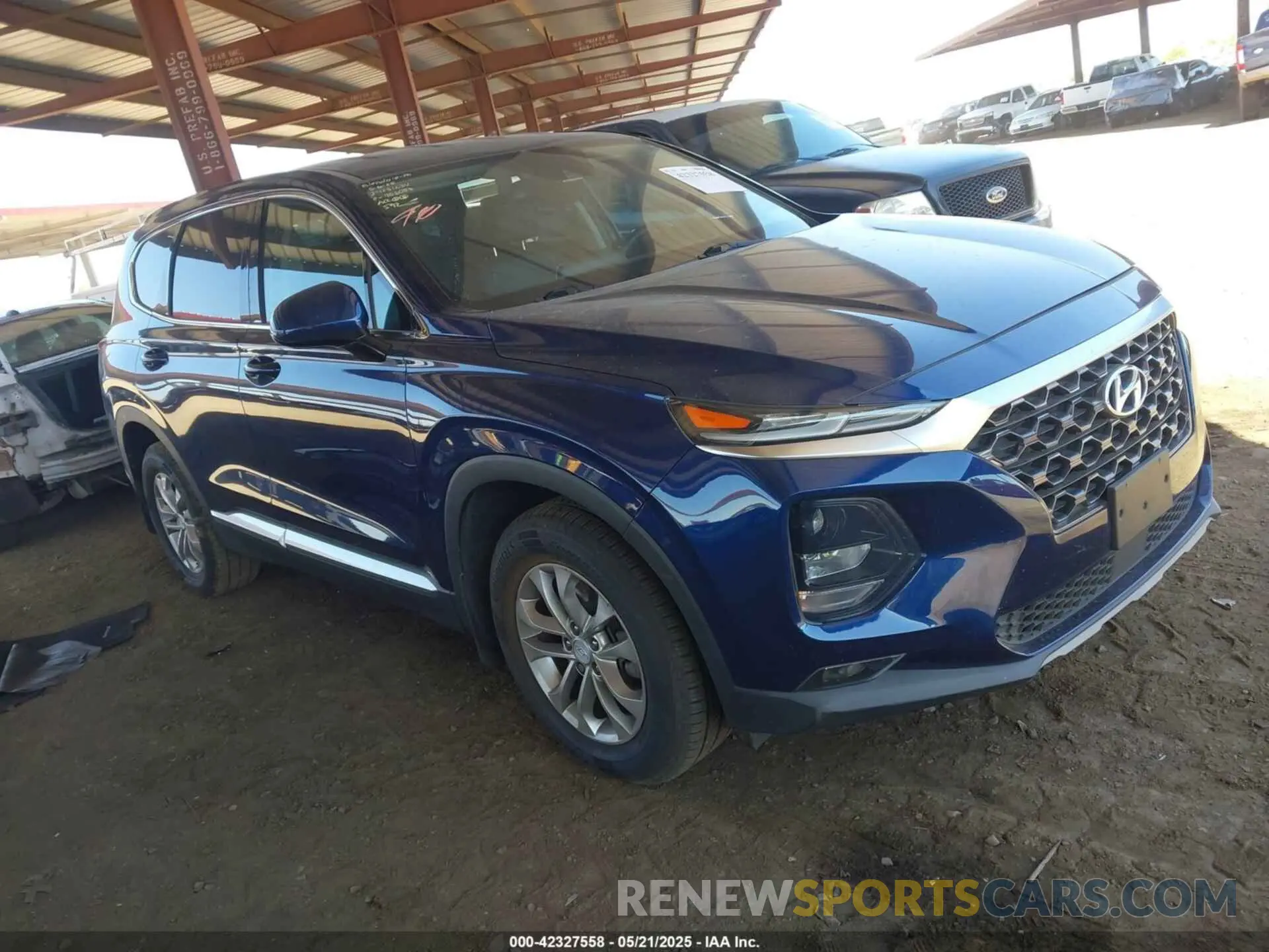 1 Photograph of a damaged car 5NMS3CADXLH271543 HYUNDAI SANTA FE 2020