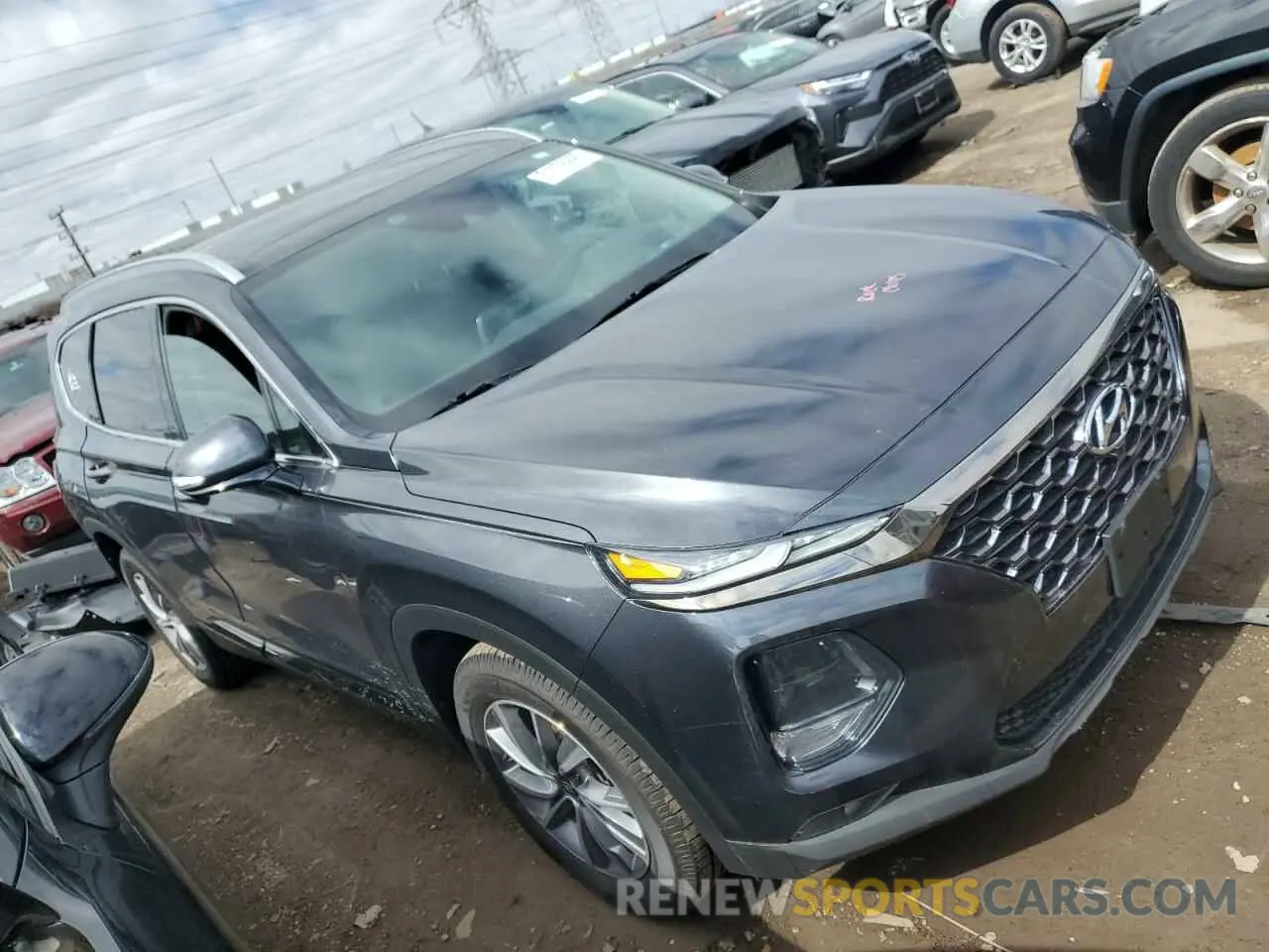 4 Фотография поврежденного автомобиля 5NMS53AD0LH296316 HYUNDAI SANTA FE 2020