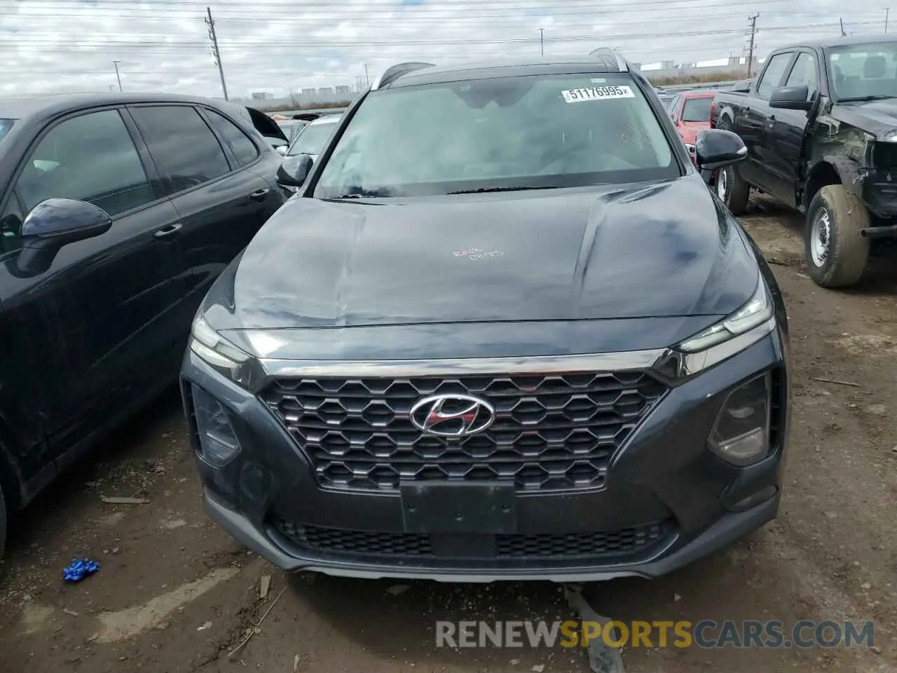 5 Фотография поврежденного автомобиля 5NMS53AD0LH296316 HYUNDAI SANTA FE 2020