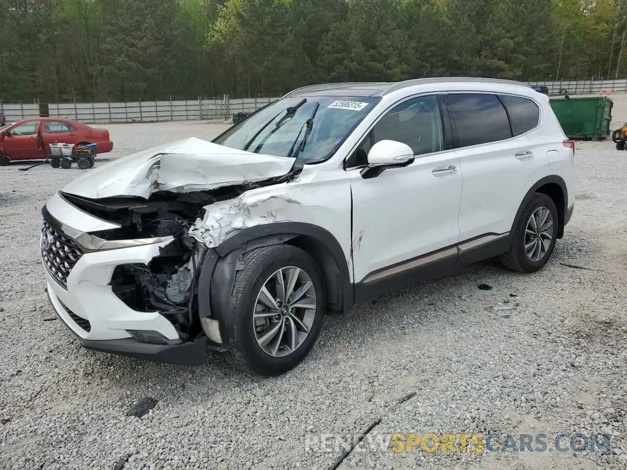 1 Photograph of a damaged car 5NMS53AD7LH163505 HYUNDAI SANTA FE 2020