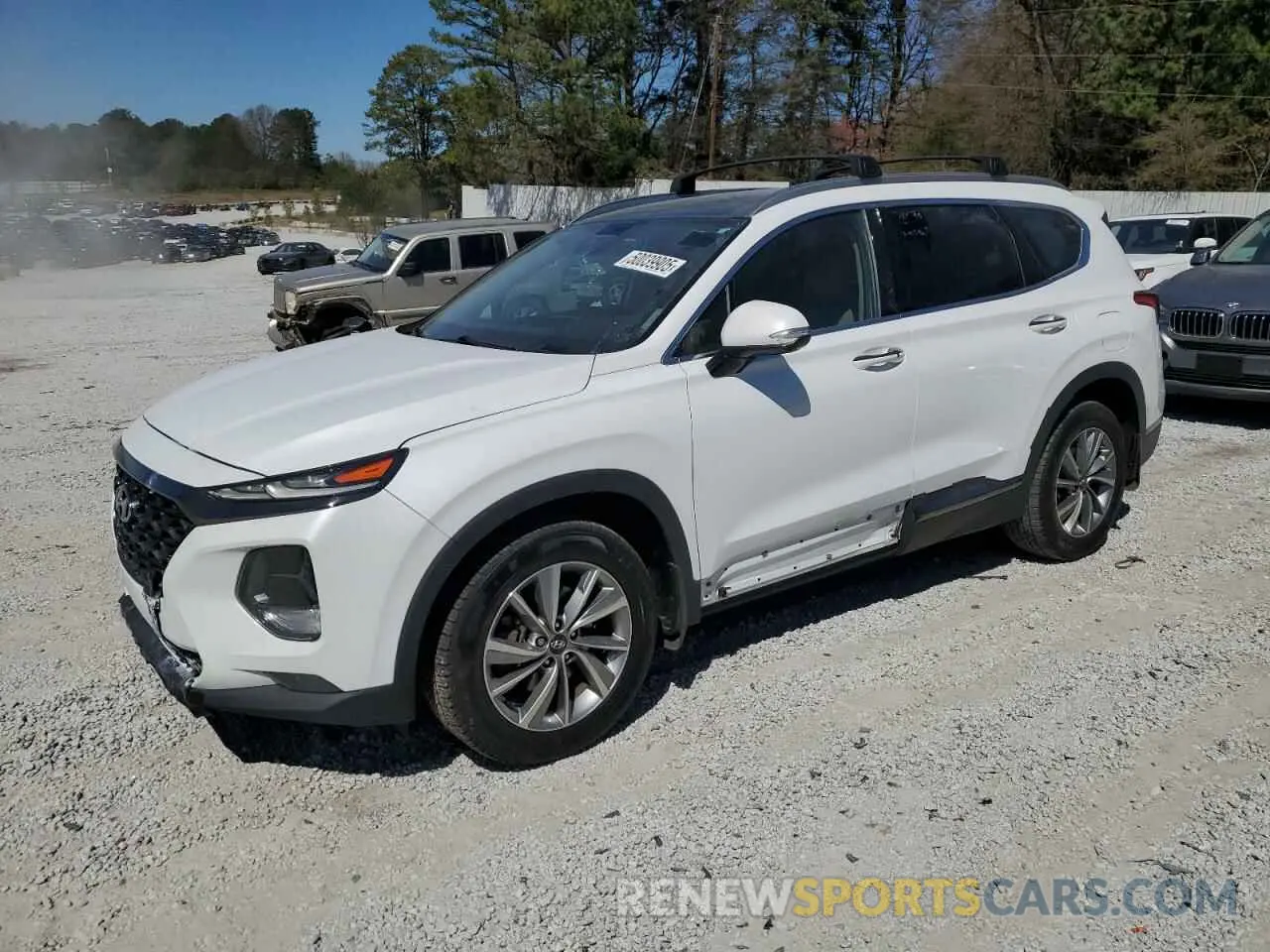 1 Photograph of a damaged car 5NMS53AD8LH182080 HYUNDAI SANTA FE 2020
