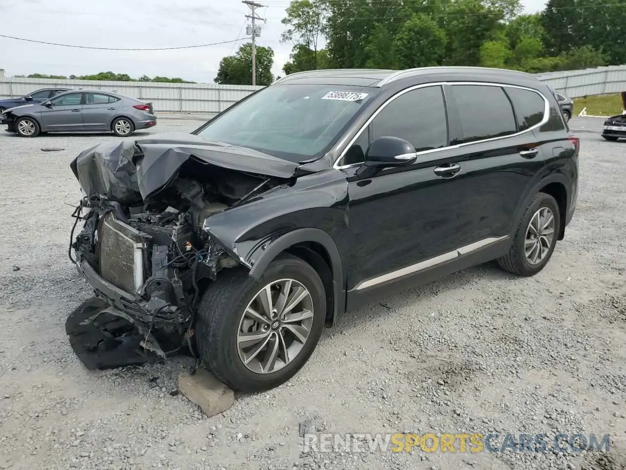 1 Photograph of a damaged car 5NMS53AD8LH247302 HYUNDAI SANTA FE 2020