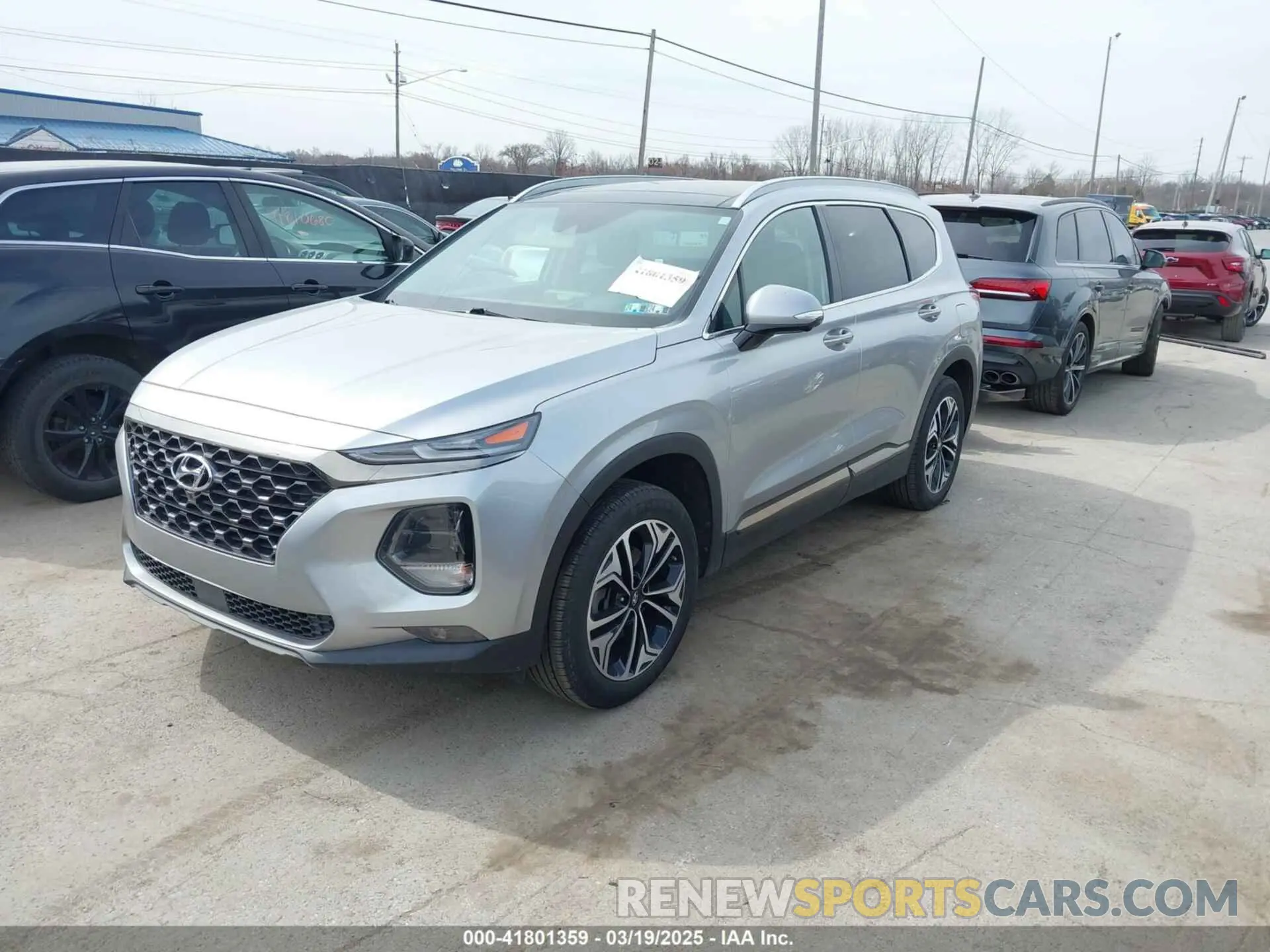 2 Photograph of a damaged car 5NMS5CAA8LH280600 HYUNDAI SANTA FE 2020