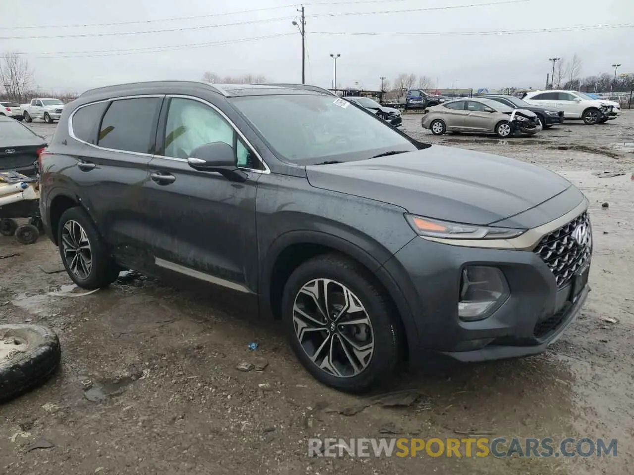 4 Photograph of a damaged car 5NMS5CAA9LH217487 HYUNDAI SANTA FE 2020