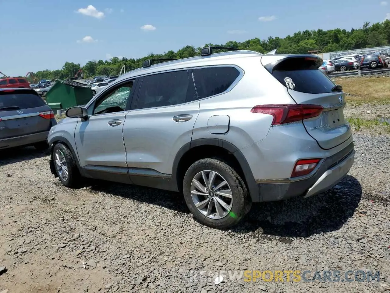2 Photograph of a damaged car 5NMS5CAD4LH268972 HYUNDAI SANTA FE 2020