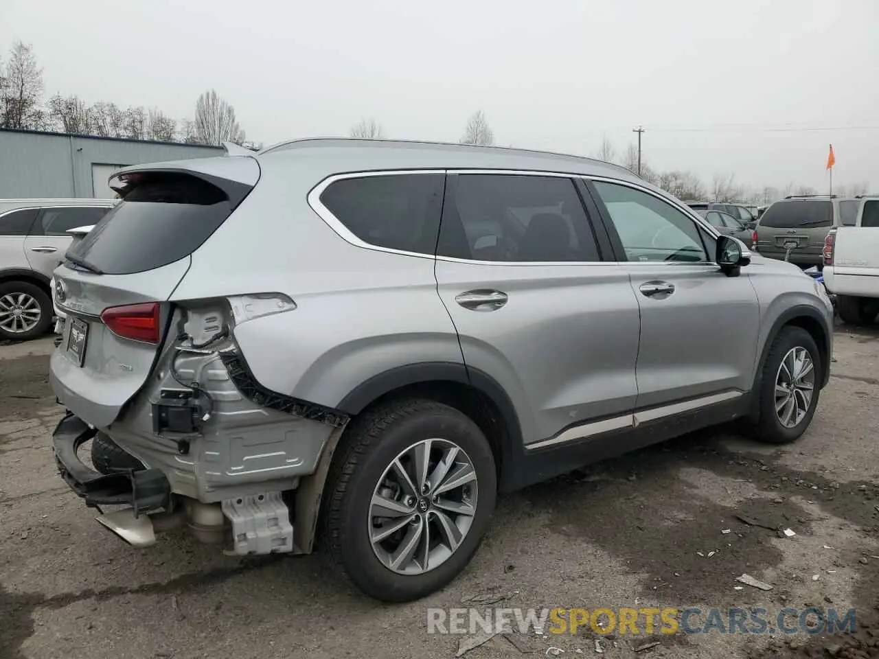 3 Фотография поврежденного автомобиля 5NMS5CADXLH187314 HYUNDAI SANTA FE 2020