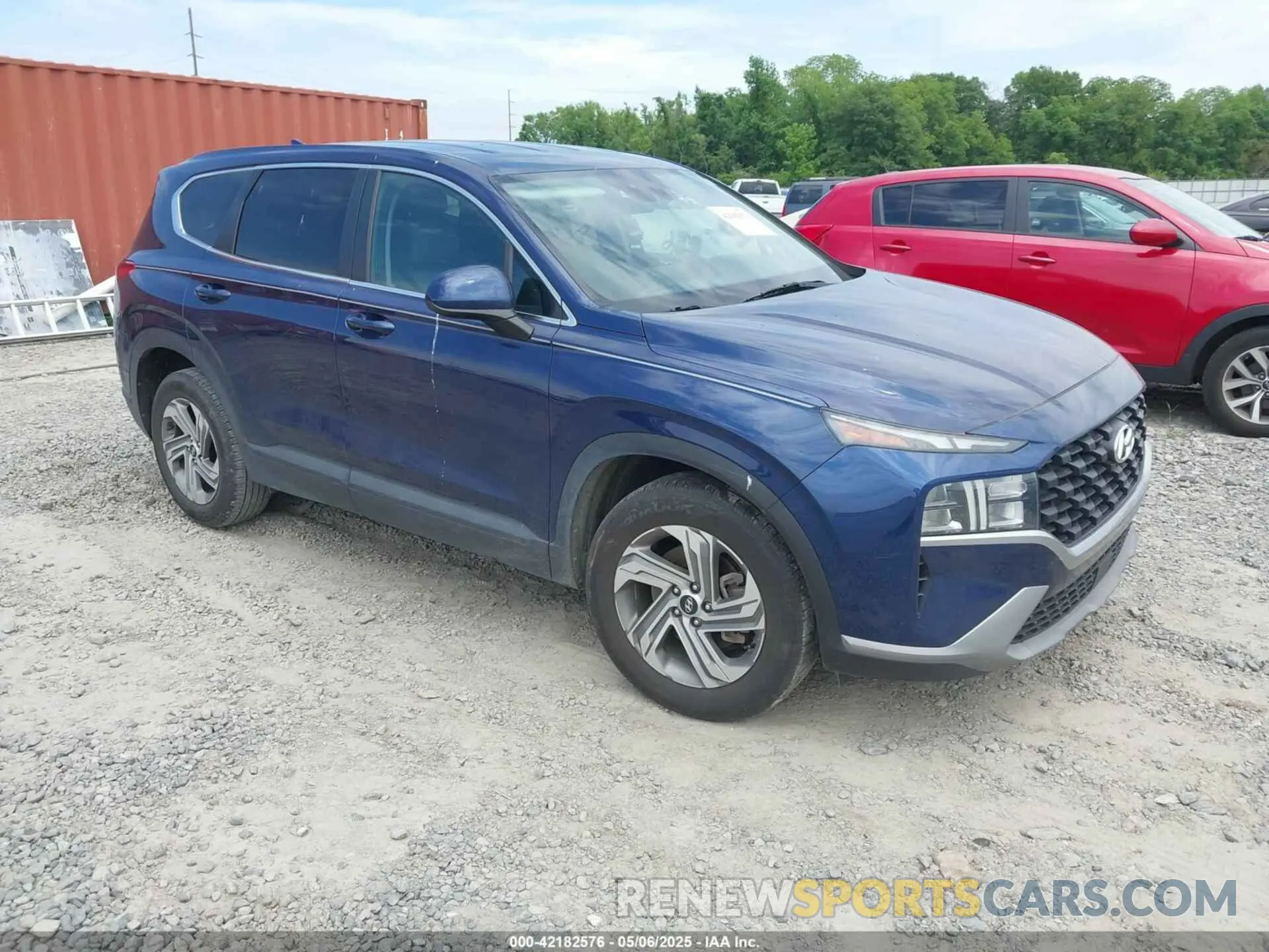 1 Photograph of a damaged car 5NMS14AJ2MH323542 HYUNDAI SANTA FE 2021