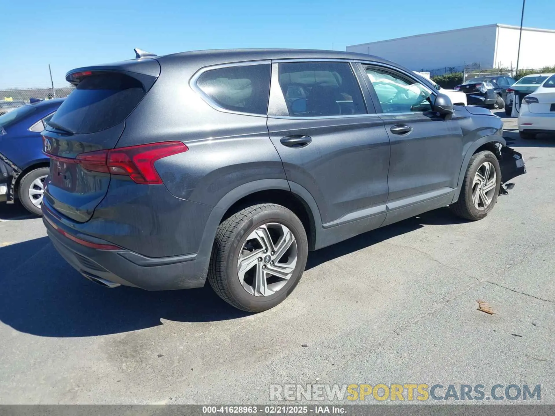 4 Фотография поврежденного автомобиля 5NMS14AJ2MH337652 HYUNDAI SANTA FE 2021