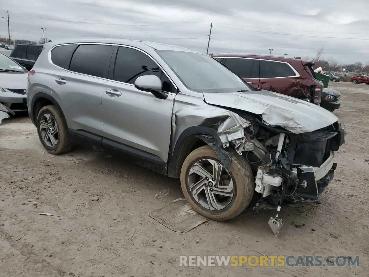 4 Photograph of a damaged car 5NMS14AJ6MH340926 HYUNDAI SANTA FE 2021