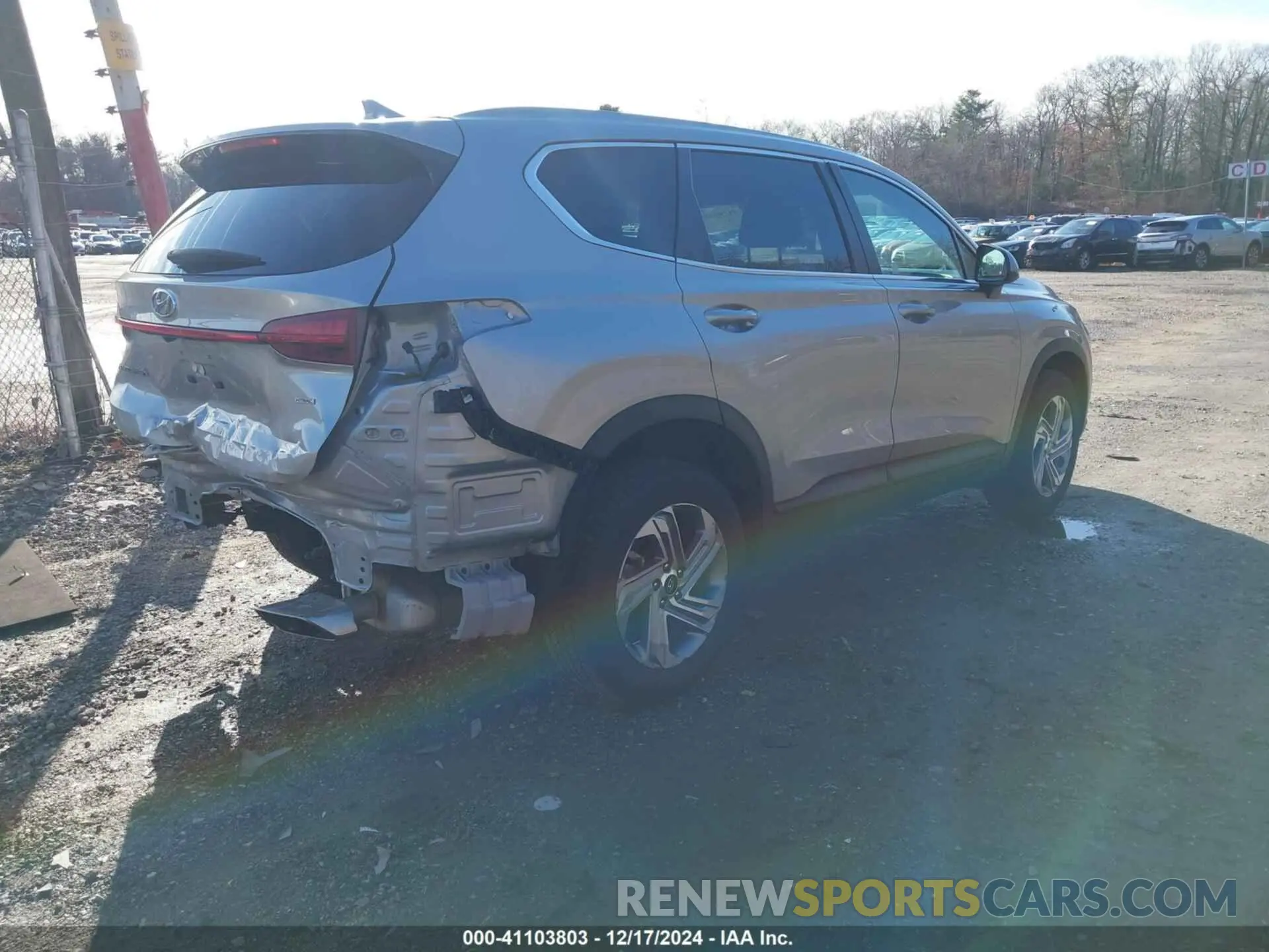 4 Фотография поврежденного автомобиля 5NMS1DAJ0MH322907 HYUNDAI SANTA FE 2021